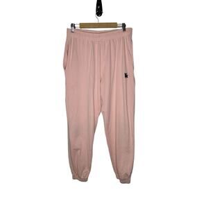 YoungLA Men’s Sweatpants Large Pump Covered Drawstring Joggers Streetwear Pink
